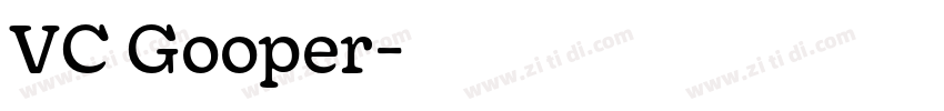 VC Gooper字体转换